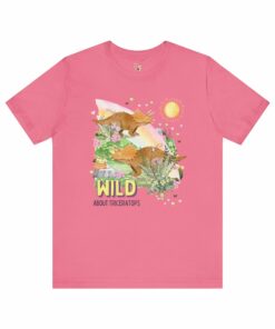 Funny Dinosaur Tee Wild About Triceratops
