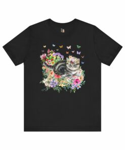 Kitten Tee with Butterflies
