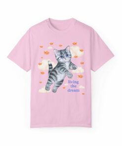Living the Dream Kitten + Goldfish Tee