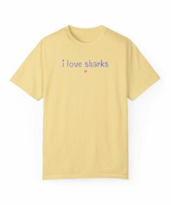 Minimalist Shark Tee I Love Sharks