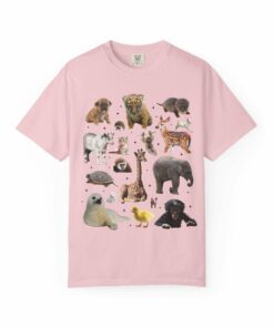 Nostalgic Baby Animal Tee Shirt for Animal Lover