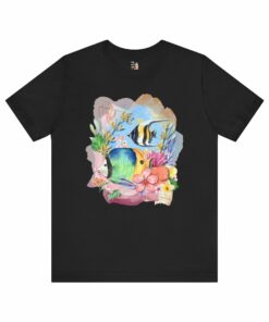 Ocean Tee Shirt with Fish