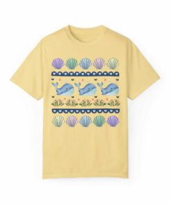 Sweet Whale Shirt with Seashells