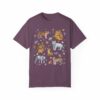 Tiger Print T-Shirt with Cute Wildflowers