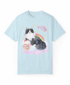 Watercolor Space Cat Tee