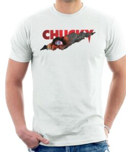 Chucky Menacing Eye Mens T Shirt 3