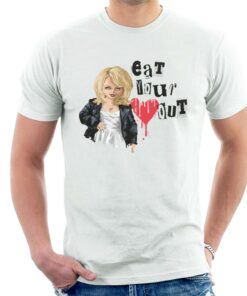 Chucky Tiffany Valentine Eat Your Heart Out Men’s T-Shirt