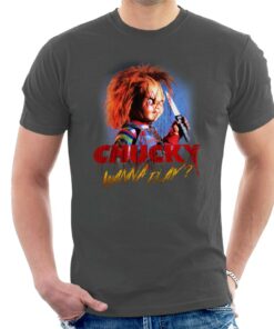 Chucky Wanna Play Crazed Face Men’s T-Shirt
