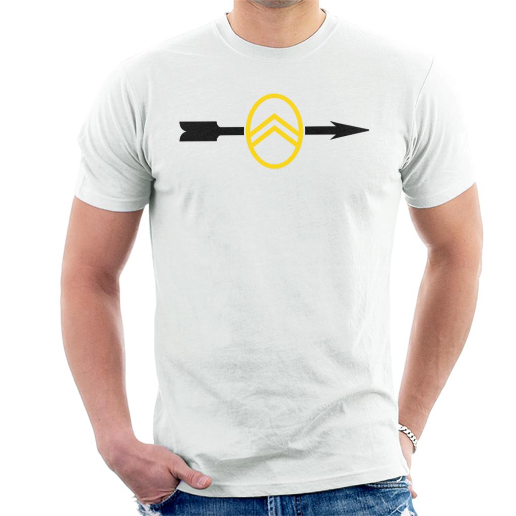 Citroen 1922 Badge Black Arrow Logo Men's T-Shirt Citroen 1922 Badge Black Arrow Logo Men's T-Shirt