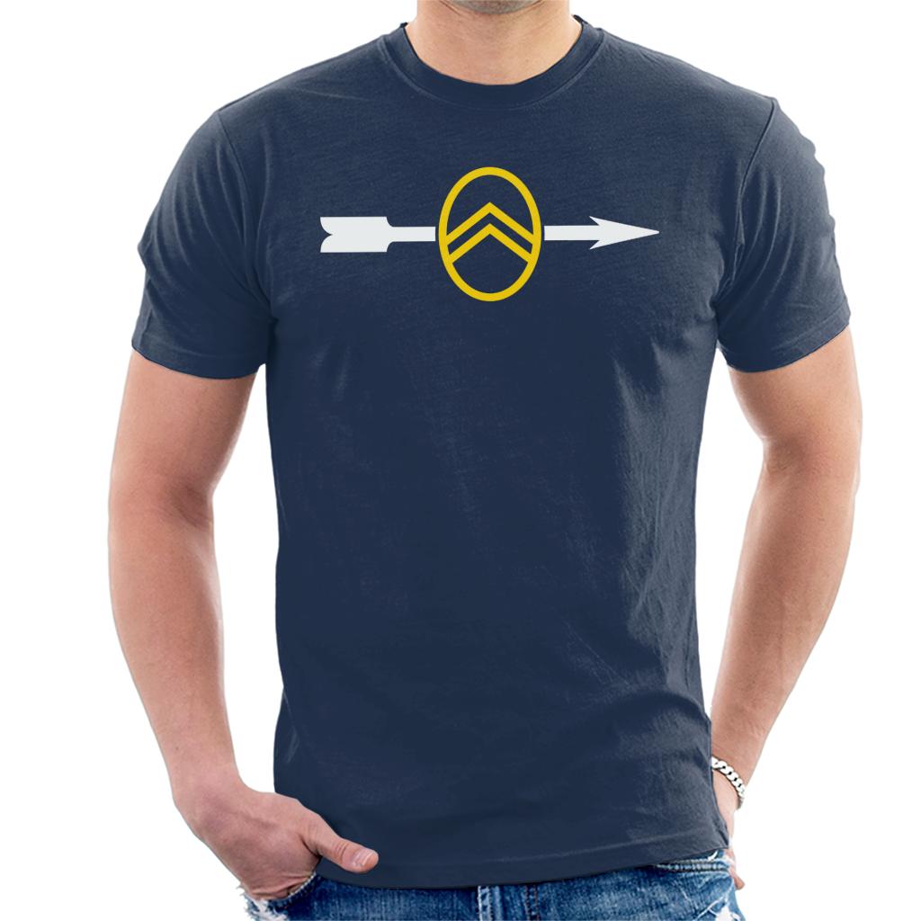Citroen 1922 Badge White Arrow Logo Men's T-Shirt Citroen 1922 Badge White Arrow Logo Men's T-Shirt
