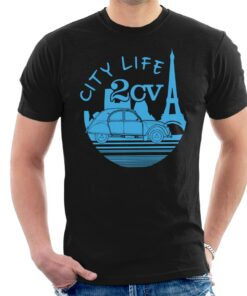 Citroen 2CV City Life Paris Men’s T-Shirt Citroen 2CV City Life Paris Men’s T-Shirt