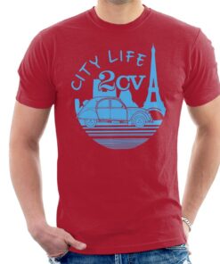 Citroen 2CV City Life Paris Men’s T-Shirt