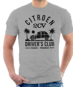 Citroen 2CV Driver’s Club Black Beach Men’s T-Shirt