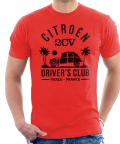 Citroen 2CV Driver’s Club Black Beach Men’s T-Shirt