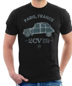 Citroen 2CV Drivers Club Paris France Men’s T-Shirt Citroen 2CV Drivers Club Paris France Men’s T-Shirt