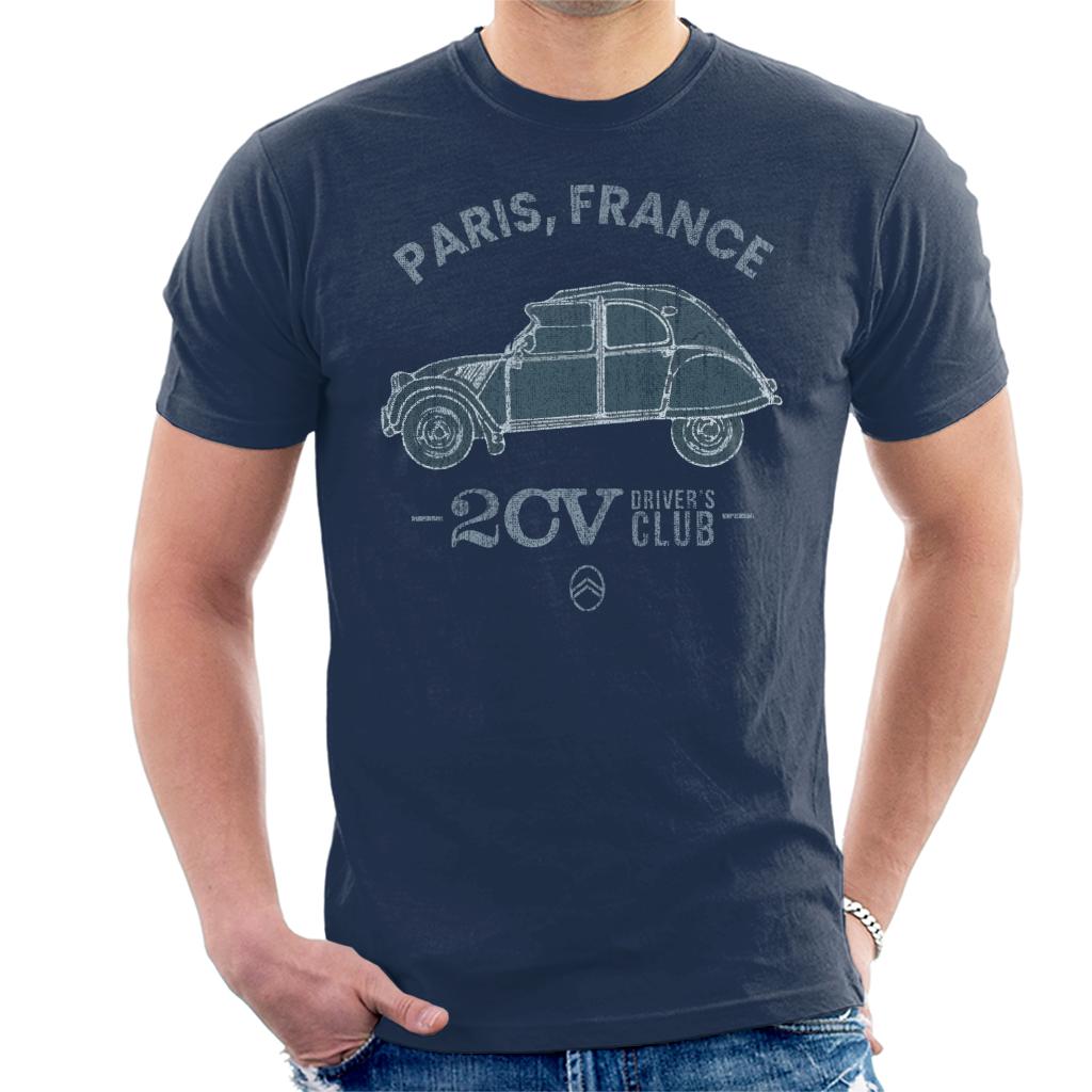 Citroen 2CV Drivers Club Paris France Men's T-Shirt Citroen 2CV Drivers Club Paris France Men's T-Shirt