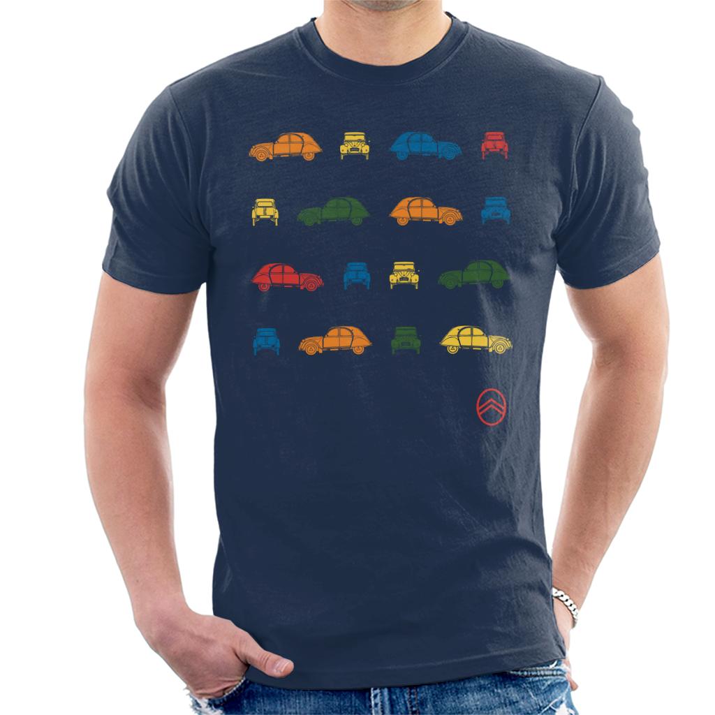 Citroen 2CV Pop Art Pattern Men's T-Shirt Citroen 2CV Pop Art Pattern Men's T-Shirt