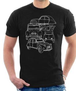 Citroen 2CV White Angle Montage Men’s T-Shirt Citroen 2CV White Angle Montage Men’s T-Shirt
