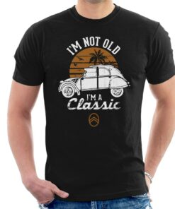 Citroen 2CV White I’m Not Old Classic Sunset Men’s T-Shirt Citroen 2CV White I’m Not Old Classic Sunset Men’s T-Shirt