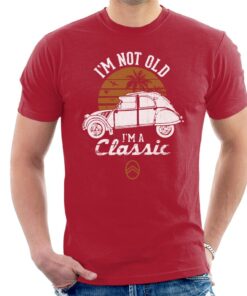 Citroen 2CV White I’m Not Old Classic Sunset Men’s T-Shirt