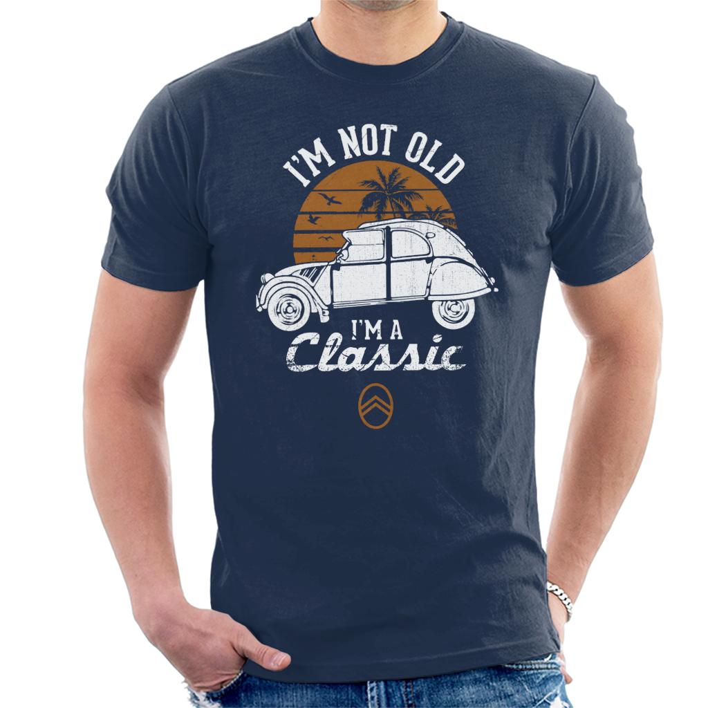 Citroen 2CV White I'm Not Old Classic Sunset Men's T-Shirt Citroen 2CV White I'm Not Old Classic Sunset Men's T-Shirt
