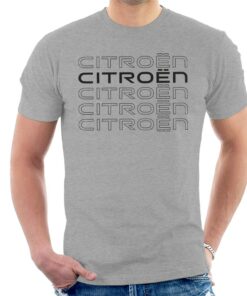 Citroen Black and White Cascade Logo Men’s T-Shirt