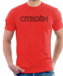 Citroen Retro Line Black Logo Men’s T-Shirt