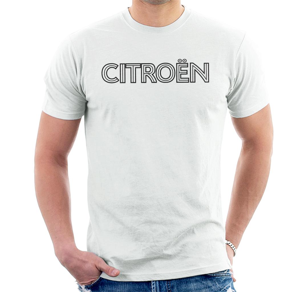 Citroen Retro Line Black Logo Men's T-Shirt Citroen Retro Line Black Logo Men's T-Shirt