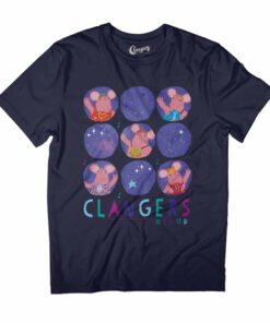 Clangers Family Waving Retro Men’s T-Shirt