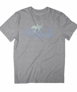 Coca-Cola Classic Blue Pastel Logo Men’s T-Shirt