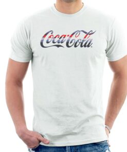 Coca Cola Horizon Stripe Logo Men's T-Shirt 2 Coca Cola Horizon Stripe Logo Mens T Shirt 3