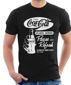 Coca Cola Pause And Refresh Retro Men’s T-Shirt Coca Cola Pause And Refresh Retro Men’s T-Shirt