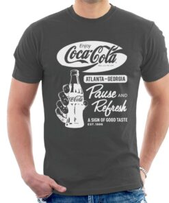Coca Cola Pause And Refresh Retro Men’s T-Shirt