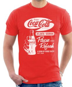 Coca Cola Pause And Refresh Retro Men's T-Shirt 2 Coca Cola Pause And Refresh Retro Mens T Shirt 3
