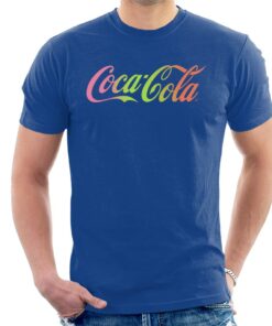 Coca Cola Rainbow Gradient Logo Men's T-Shirt 1 Coca Cola Rainbow Gradient Logo Mens T Shirt 2