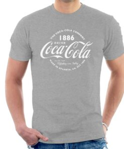 Coca Cola Retro Logo White Text Men’s T-Shirt