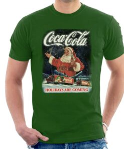 Coca Cola Santa Holidays Are Coming Christmas Men’s T-Shirt Coca Cola Santa Holidays Are Coming Christmas Men’s T-Shirt