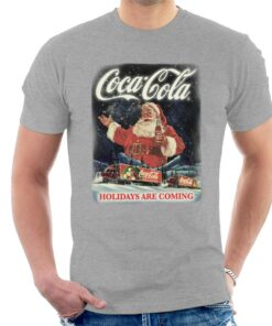 Coca Cola Santa Holidays Are Coming Christmas Men's T-Shirt 2 Coca Cola Santa Holidays Are Coming Christmas Mens T Shirt 3