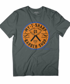 Coming To America My T Sharp Barber Shop Logo Men’s T-Shirt