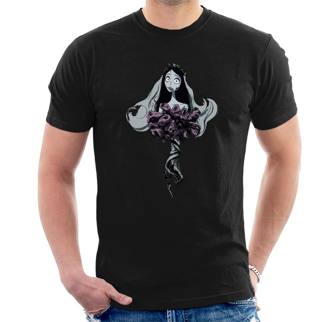 Corpse Bride Emily Red Roses Men's T-Shirt Corpse Bride Emily Red Roses Men's T-Shirt