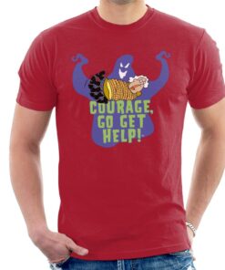 Courage The Cowardly Dog Halloween Muriel Go Get Help Men’s T-Shirt