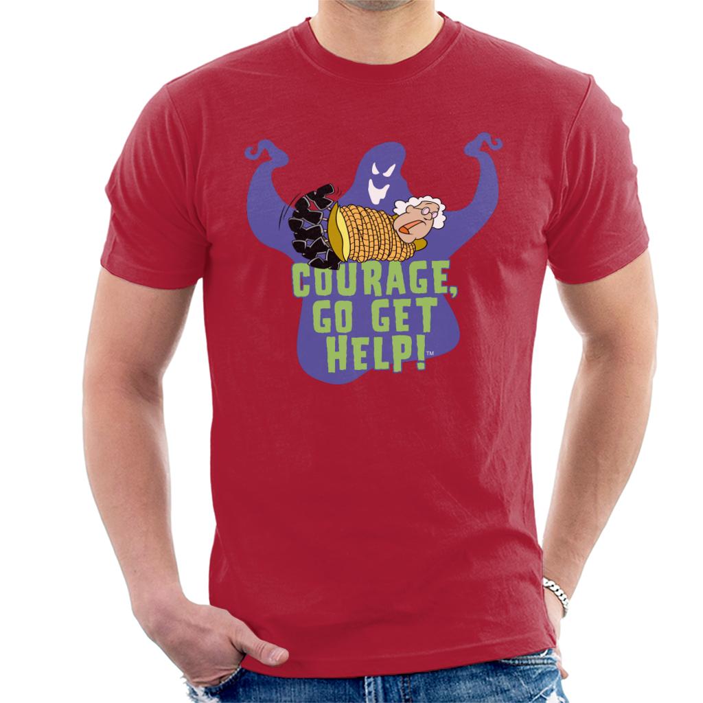 Courage The Cowardly Dog Halloween Muriel Go Get Help Men's T-Shirt Courage The Cowardly Dog Halloween Muriel Go Get Help Men's T-Shirt