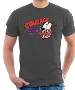 Courage The Cowardly Dog Halloween Scared Men’s T-Shirt Courage The Cowardly Dog Halloween Scared Men’s T-Shirt