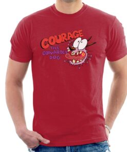 Courage The Cowardly Dog Halloween Scared Men’s T-Shirt
