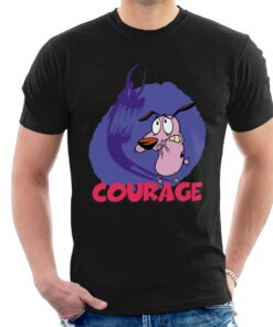 Courage The Cowardly Dog Halloween Scary Shadow Men’s T-Shirt Courage The Cowardly Dog Halloween Scary Shadow Men’s T-Shirt