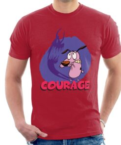 Courage The Cowardly Dog Halloween Scary Shadow Men’s T-Shirt