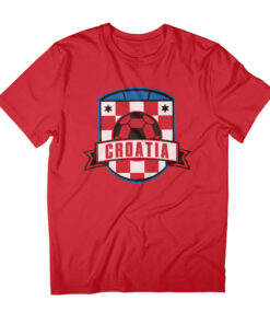 Croatia World Cup Football And Stars Banner Men’s T-Shirt